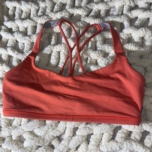 Lululemon energy bra in coral